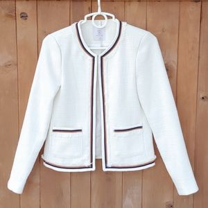 NWOT: Ivory tweed jacket blazer